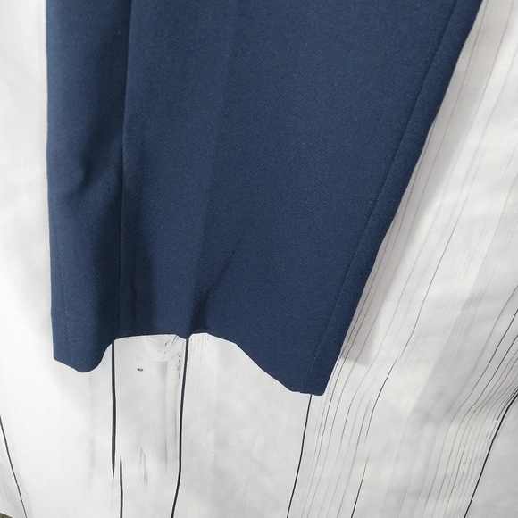 Loft Petites High Waisted Straight Leg Navy Blue Pants - Picture 5 of 11